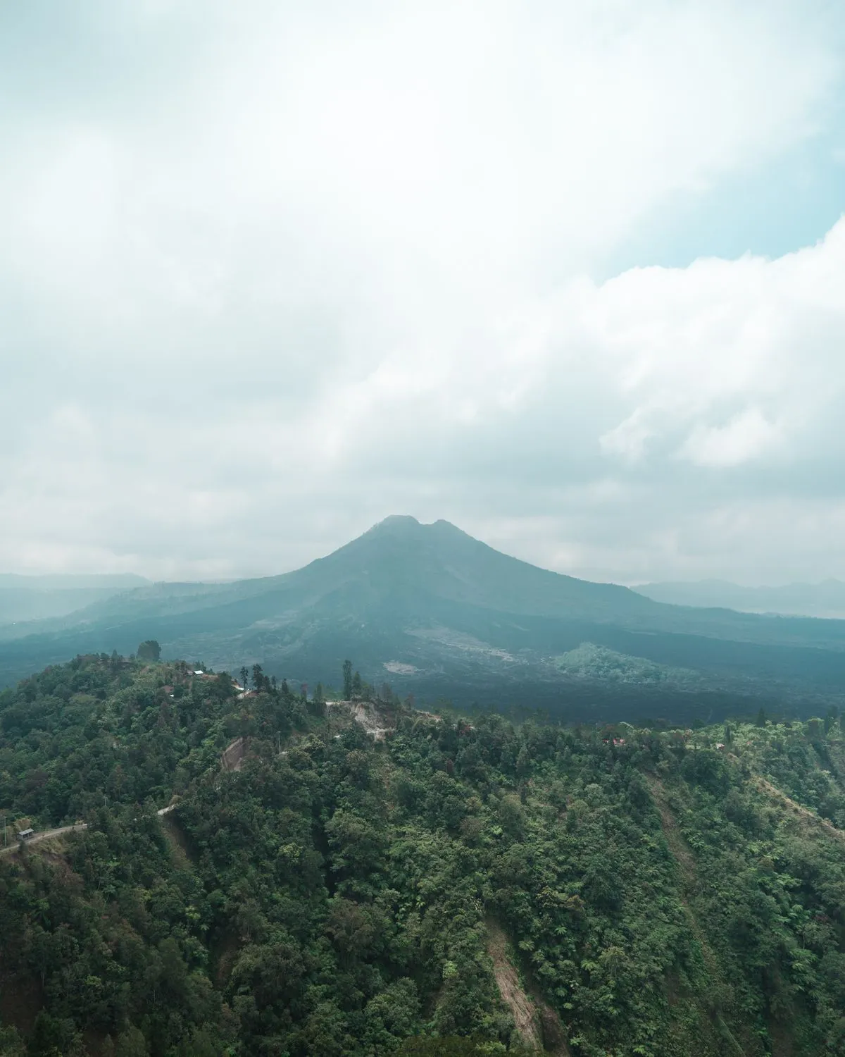 Mount Batur seen from Kintamani